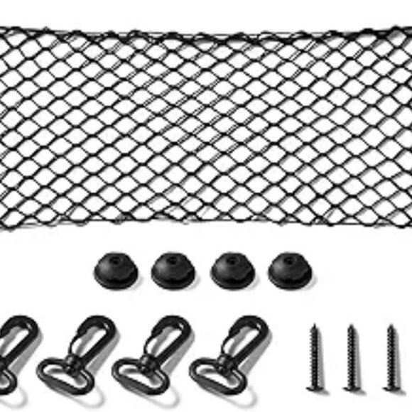 Cargo Net Adjustable Elastic Trunk Storage Net with Hooks for SUV Car Truck - Picture 7 of 7